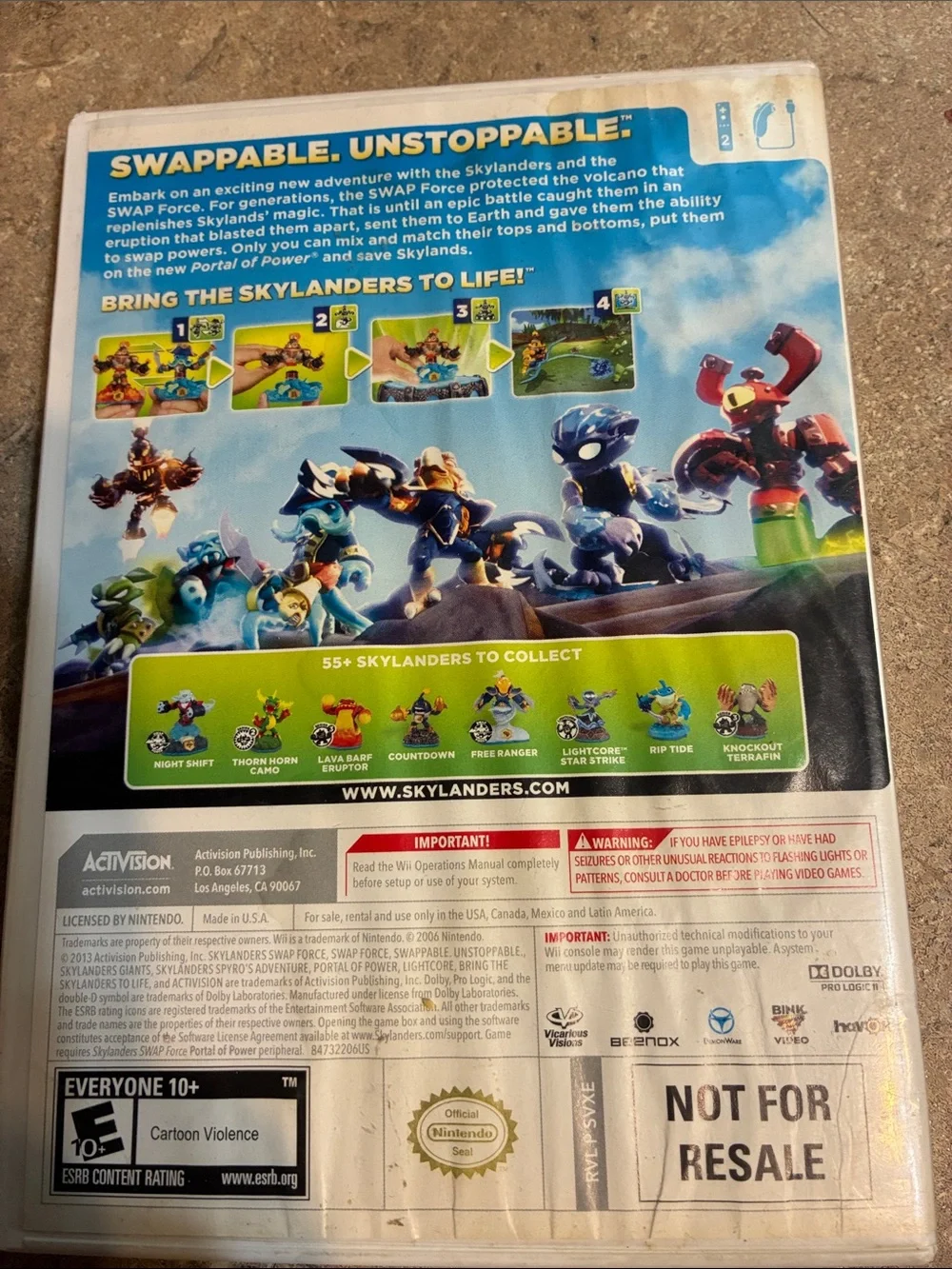 Wii Skylanders Swap Force (Wii) - - White Case